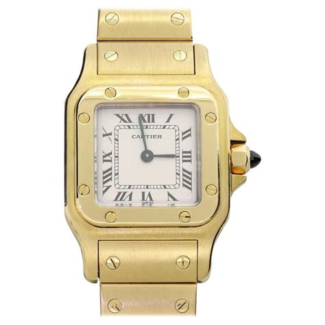 gold cartier|solid gold cartier watch.